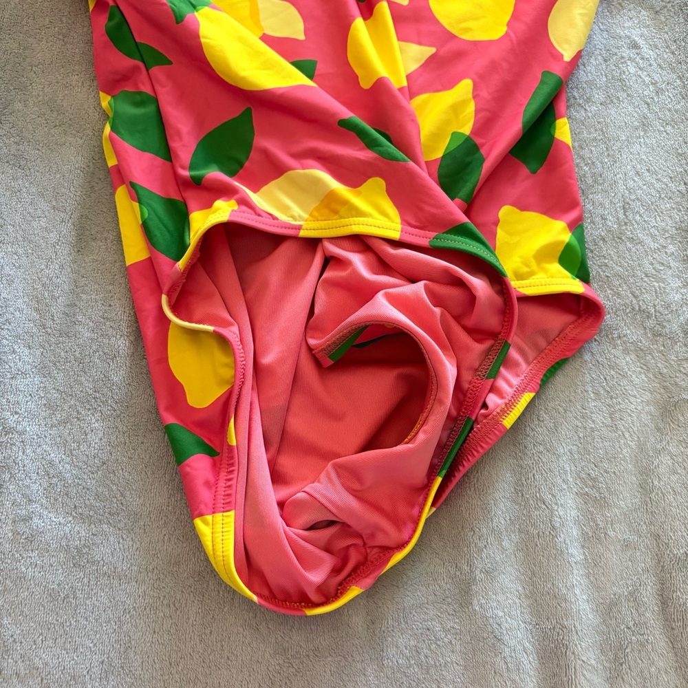 Kate Spade Women’s Pink Lemon-Print One-Piece Swimsuit - Picture 12 of 16